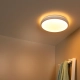 DASHER - Lampa sufitowa - Ø 34,8 cm - LED - 1x18W 2700K - IP44 - Czujnik ruchu i dzień/noc - White 79110/35/31 Lucide